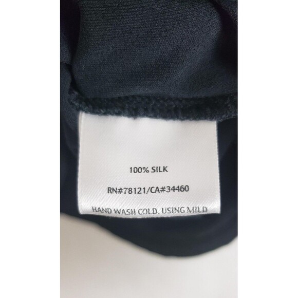 Eileen Fisher Tank Tops XL 100% Silk Lot of 2 Black Tan Casual Quiet Luxury Work - Picture 7 of 14